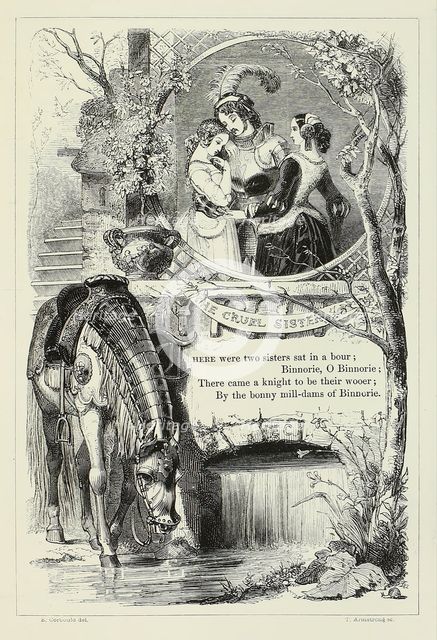 The Cruel Sisters, 1844.  Creator: Thomas Armstrong.