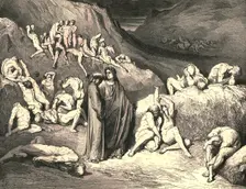 The crust came drawn from underneath in flakes c1890. Creator: Gustave Doré