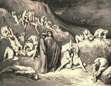 The crust came drawn from underneath in flakes c1890. Creator: Gustave Doré