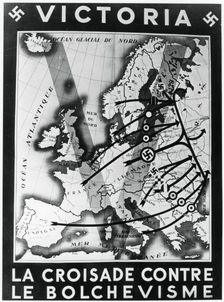 The Crusade against Bolshevism Vichy French propaganda poster, 1941
