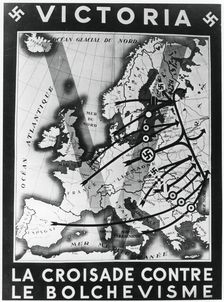 The Crusade against Bolshevism Vichy French propaganda poster, 1941