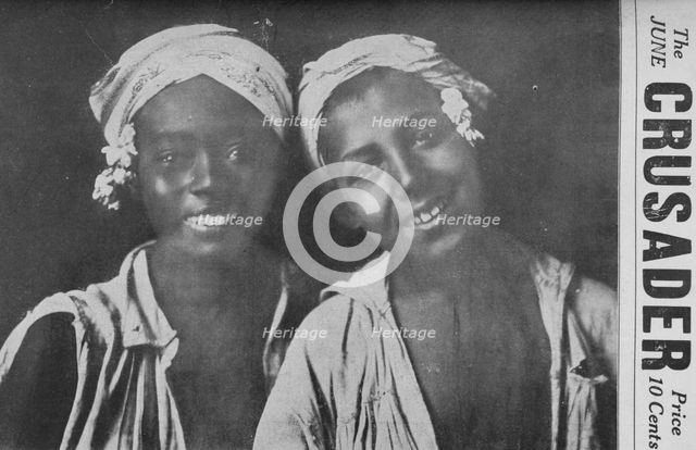 The Crusader, June; West African girls; Cover page, 1918-1922. Creator: Unknown.