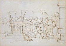 The Crusader's Return, 1840. Artist: John Everett Millais