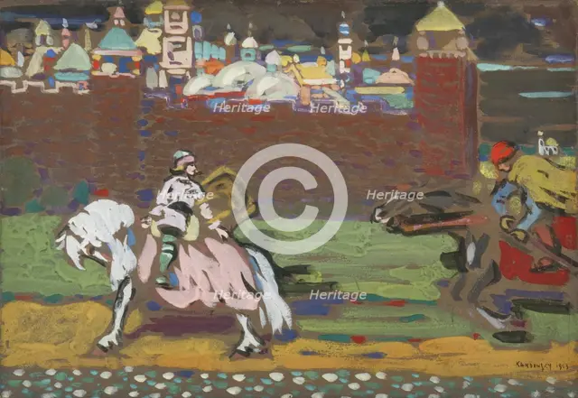 The Crusaders. Artist: Kandinsky, Wassily Vasilyevich (1866-1944)