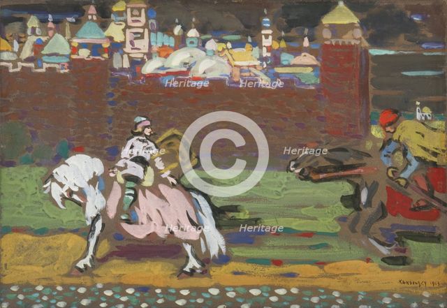 The Crusaders. Artist: Kandinsky, Wassily Vasilyevich (1866-1944)