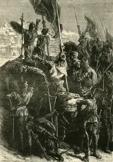 The Crusaders Before Jerusalem (1099), 1890. Creator: Unknown
