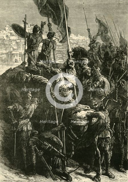 'The Crusaders Before Jerusalem', (1099), 1890. Creator: Unknown.