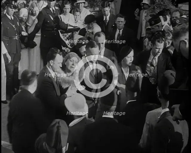 The Crying Family of Anton Cermak at the Funeral, 1933. Creator: British Pathe Ltd.