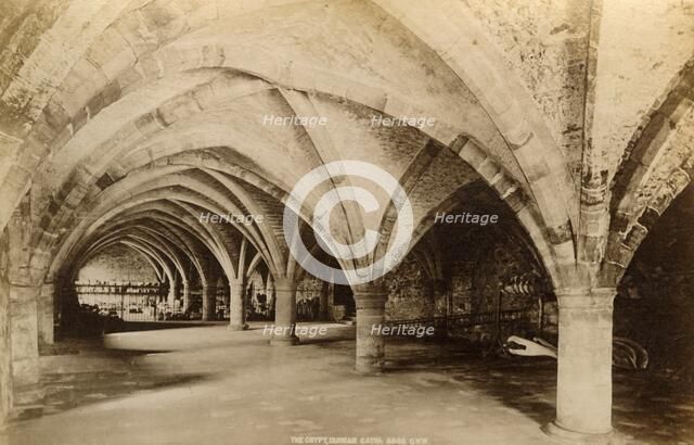 'The Crypt, Durham Cathedral', 1893. Creator: Unknown.