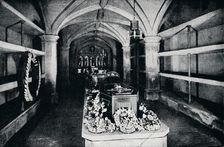 The crypt under the chancel of St George's Chapel, Windsor Castle, 1910 (1911). Creator: Unknown