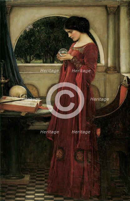 The Crystal Ball. Artist: Waterhouse, John William (1849-1917)