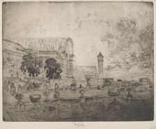 The Crystal Palace, 1905. Creator: Joseph Pennell