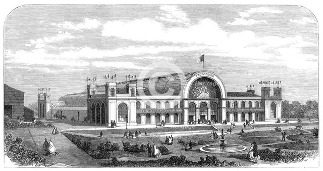 The Crystal Palace of the Portuguese International Exhibition at Oporto, 1865. Creator: Unknown.