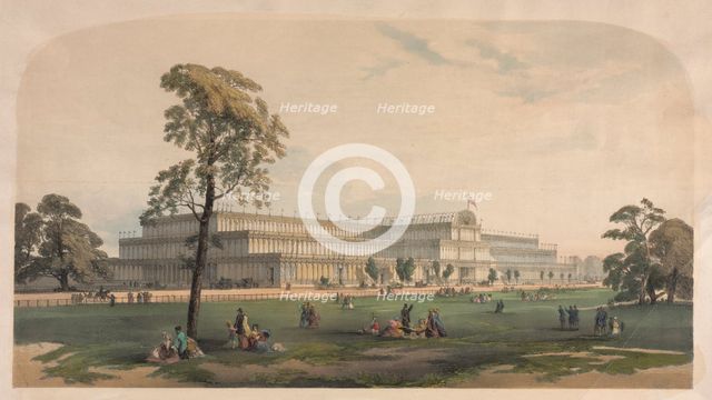 The Crystal Palace, c. 1850. Creator: Joseph Nash (British, 1808-1878), possibly by.