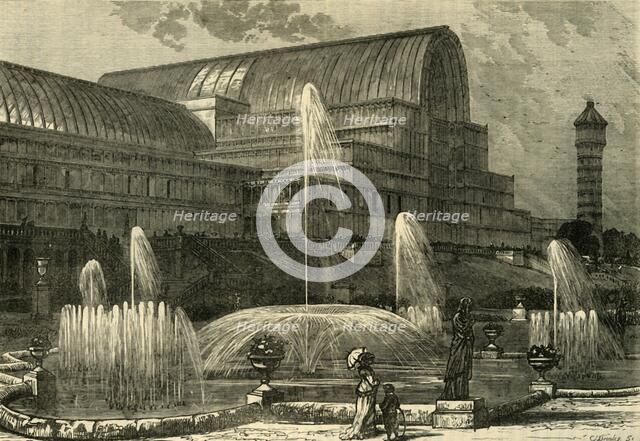 'The Crystal Palace, from the South', (c1878). Creator: Unknown.
