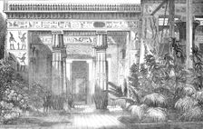 The Crystal Palace - the Egyptian Court - Entrance to the Tomb of Beni Hassan, 1854. Creator: Unknown