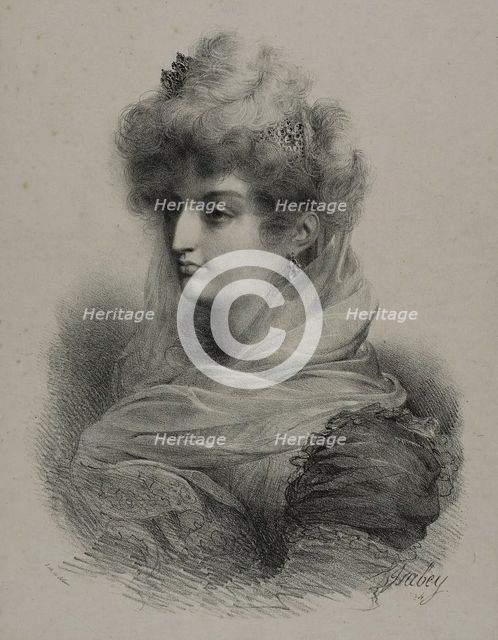 The Duchess d'Angoulème, Madame la Dauphine, 1824. Creator: Jean-Baptiste Isabey.