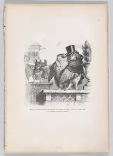 The Duchess is singing a nocturne with the Duke... from Scenes from the Private and..., ca. 1837-47. Creator: Louis-Henri Brevière