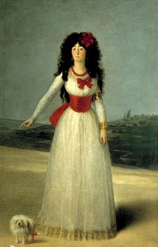 The Duchess of Alba oil by Francisco de Goya