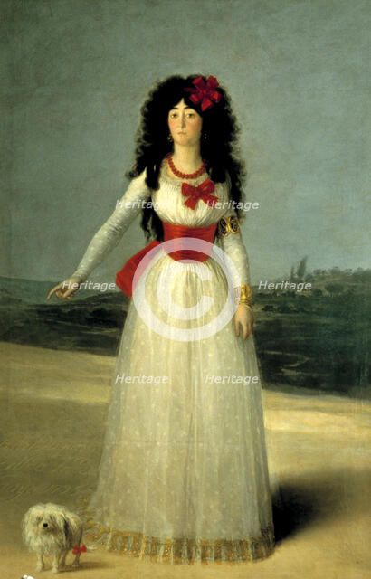 The Duchess of Alba' oil by Francisco de Goya.
