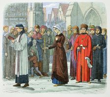 The Duchess of Gloucester does penance, 1441 (1864). Creator: James William Edmund Doyle