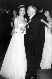 The Duchess of Kent dances with the Duke of Norfolk, Coronation Ball, Albert Hall, London, 1953. Creator: Unknown
