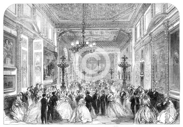 The Duchess of Sutherland's assembly at Stafford House in honour of Garibaldi, 1864. Creator: Unknown.