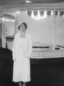 The Duchess of York aboard HMY Victoria and Albert 1933. Creator: Kirk & Sons of Cowes