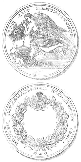 The Dublin Exhibition Medal, 1865. Creator: Unknown.