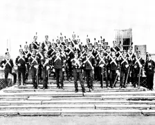 The Duc d'Aosta's Marriage...Duc d'Aosta and his brother officers, 5th Regiment of Artillery, 1895. Creator: Unknown
