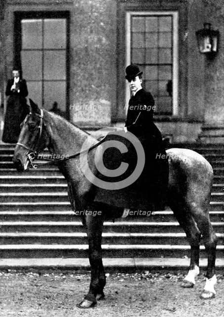 The Duc d'Aosta's Marriage with Princess Hélène of Orleans: the Princess, 1895. Creator: Russell & Sons.