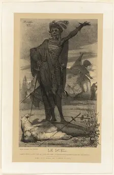 The Duel, 1851. Creator: Charles Rambert