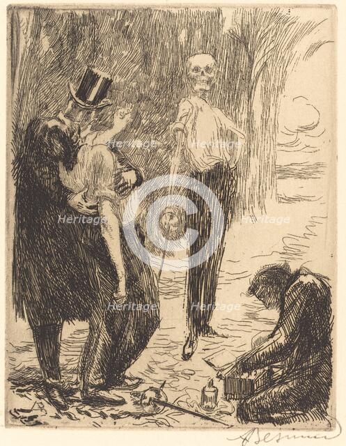 The Duel (Le duel), 1900. Creator: Paul Albert Besnard.