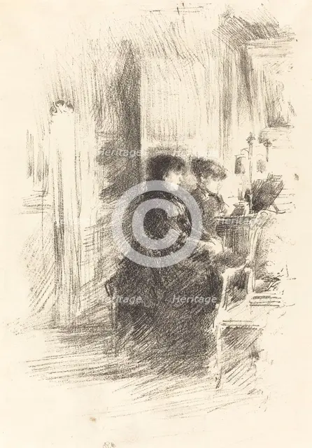 The Duet, 1894. Creator: James Abbott McNeill Whistler.