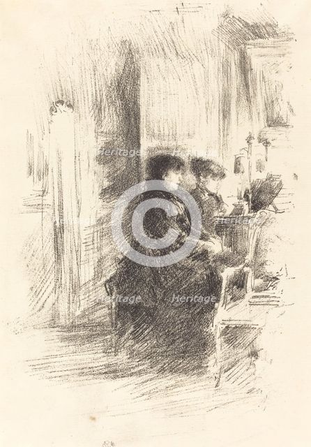 The Duet, 1894. Creator: James Abbott McNeill Whistler.