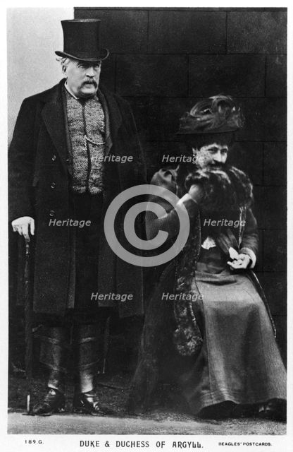 The Duke and Duchess of Argyll, late 19th or early 20th century. Artist: Unknown