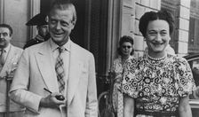 The Duke and Duchess of Windsor during their visit to Florence, August 1947. Creator: Unknown