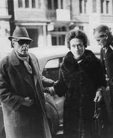 The Duke and Duchess of Windsor returning to Claridges Hotel after a drive, London, March 1965