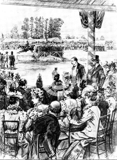 The Duke and Duchess of York at the Royal Counties Agricultural Show at Portsmouth, 1898. Creator: Unknown.