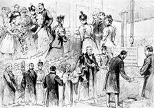 The Duke and Duchess of York at Sheffield, 1895. Creator: George Meisenbach