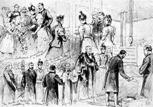 The Duke and Duchess of York at Sheffield, 1895. Creator: George Meisenbach