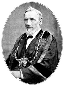 The Duke and Duchess of York at Sheffield: the Mayor of Sheffield, Mr. C. T. Skelton, 1895. Creator: George Meisenbach