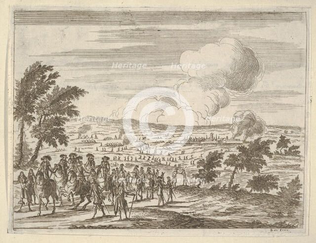 The Duke and his troops at Casalmaggiore, from L'Idea di un Principe ed Eroe Cristiano in ..., 1659. Creator: Bartolomeo Fenice.