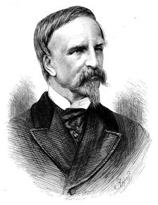 The Duke d'Aumale, president of the court for trying Marshal Bazaine, 1873. Creator: R. Taylor