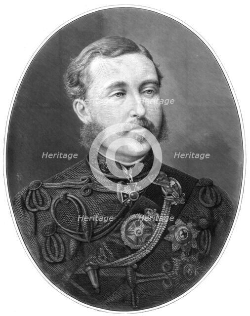 The Duke of Connaught, British soldier, 1875. Artist: Unknown