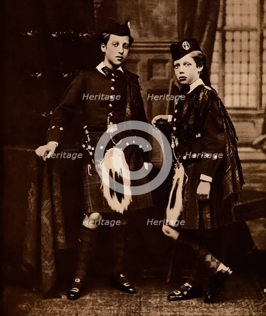 The Duke of Clarence and King George, 1875 (1935). Artist: Unknown.
