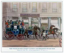 The Duke of Beaufort London and Brighton Stage, 1840, (1841).Artist: JW Land
