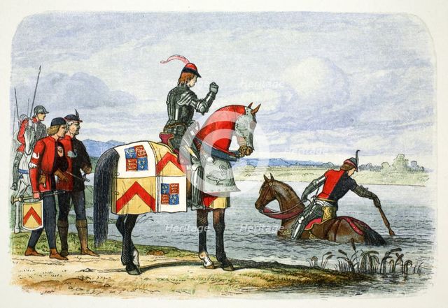 The Duke of Buckingham finds the Severn impassable, 1483 (1864). Creator: James William Edmund Doyle.