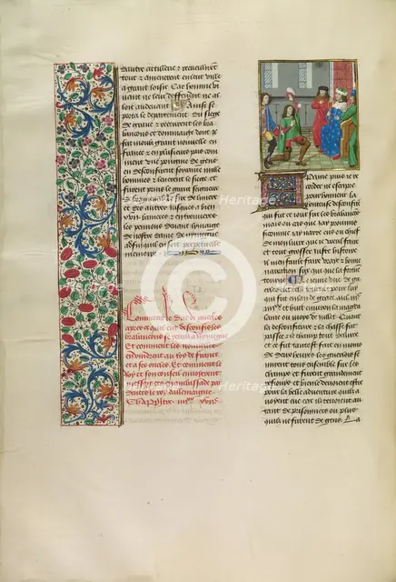 The Duke of Gelders Sending a Messenger to the King of France c1380s, about 1480-1483. Creator: Unknown.