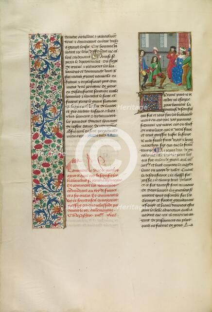 The Duke of Gelders Sending a Messenger to the King of France c1380s, about 1480-1483. Creator: Unknown.